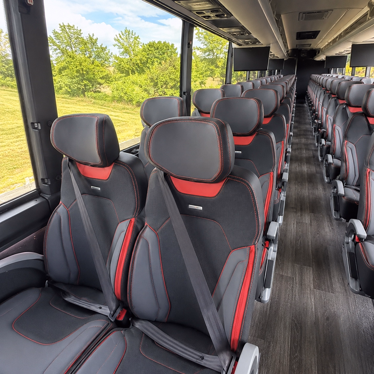napa charter bus services inside
