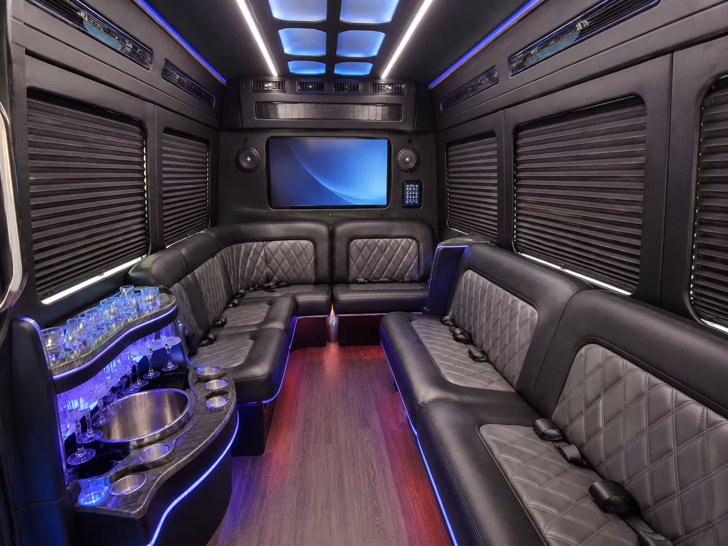 napa party bus interior